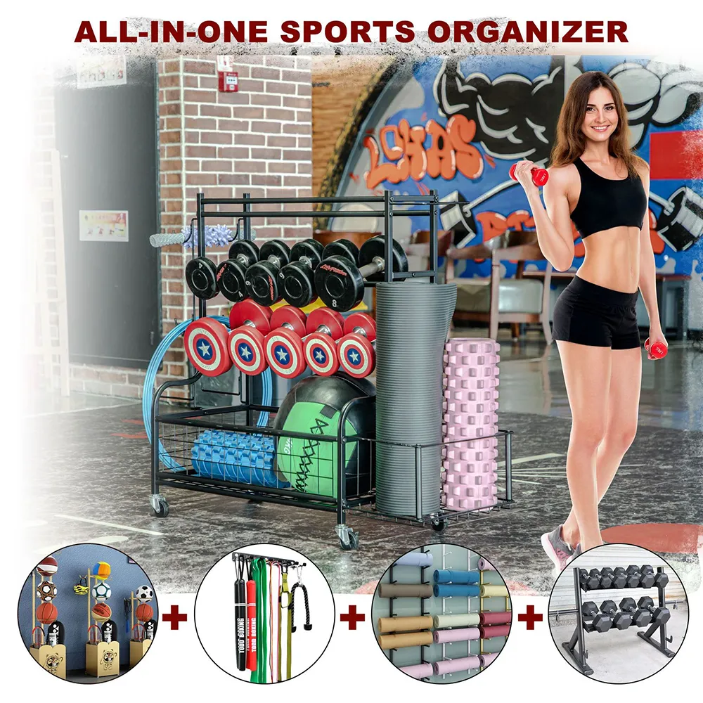 Detachable Multi Tier Metal Dumbbell Rack