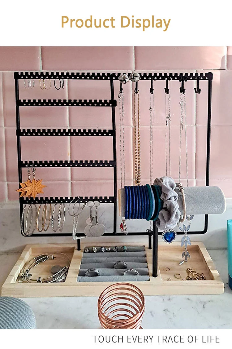 Vertical Jewelry Organizer With Hooks